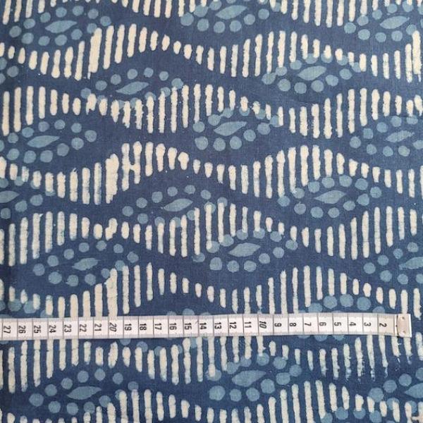 Indigo Hand Block Print aus Indien – WAVE